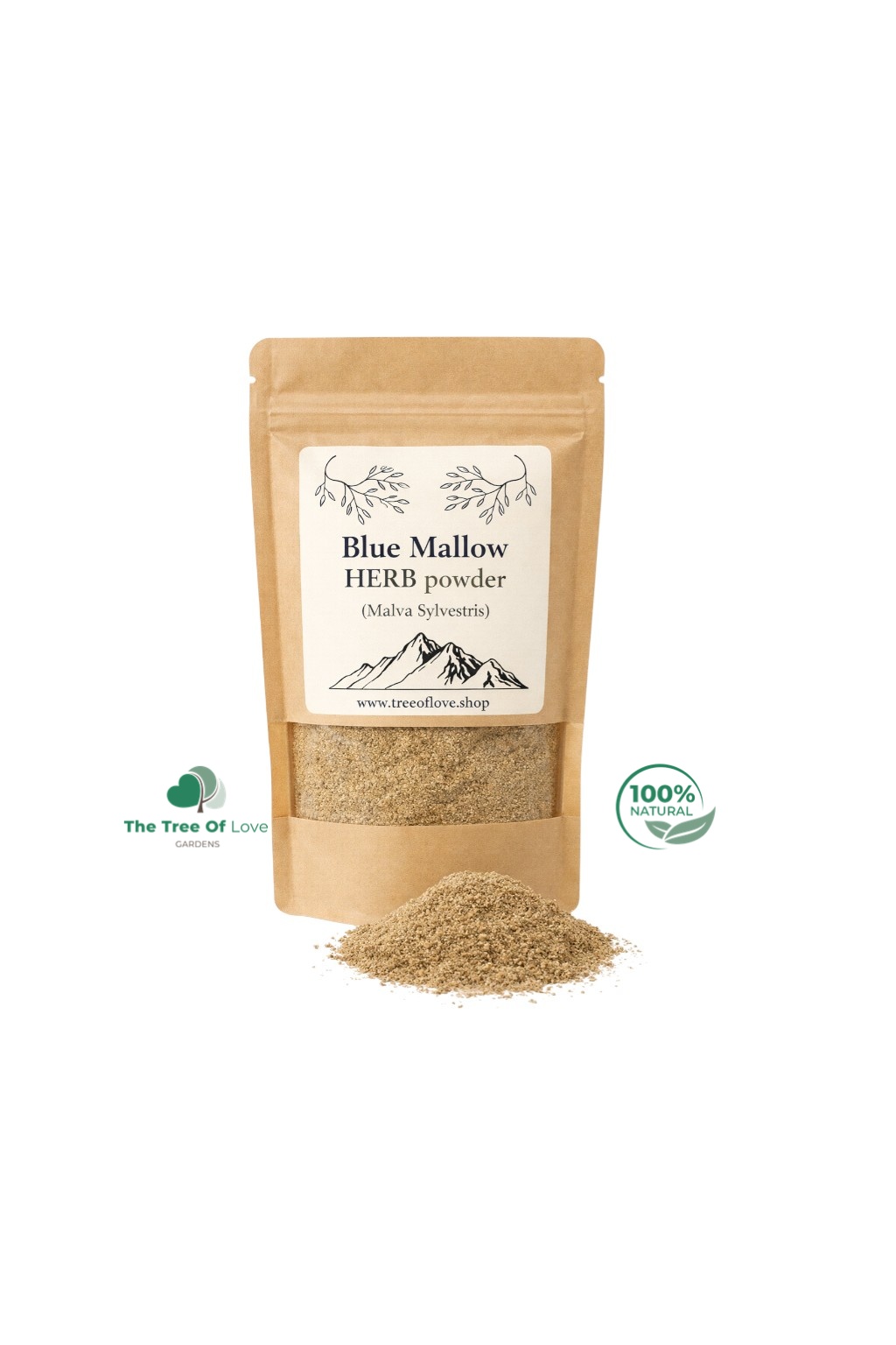 Blue Mallow Herb Powder