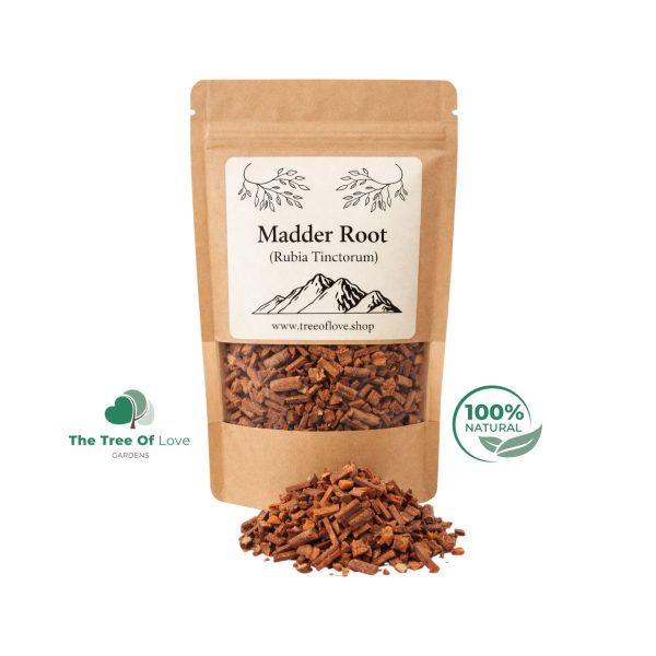 Madder Root - Cuts or Powder - Natural Dyes - Rubia Tinctorum - Madder Root Chopped Natural Dye Fabrics Red Orange 100% Biodegradable