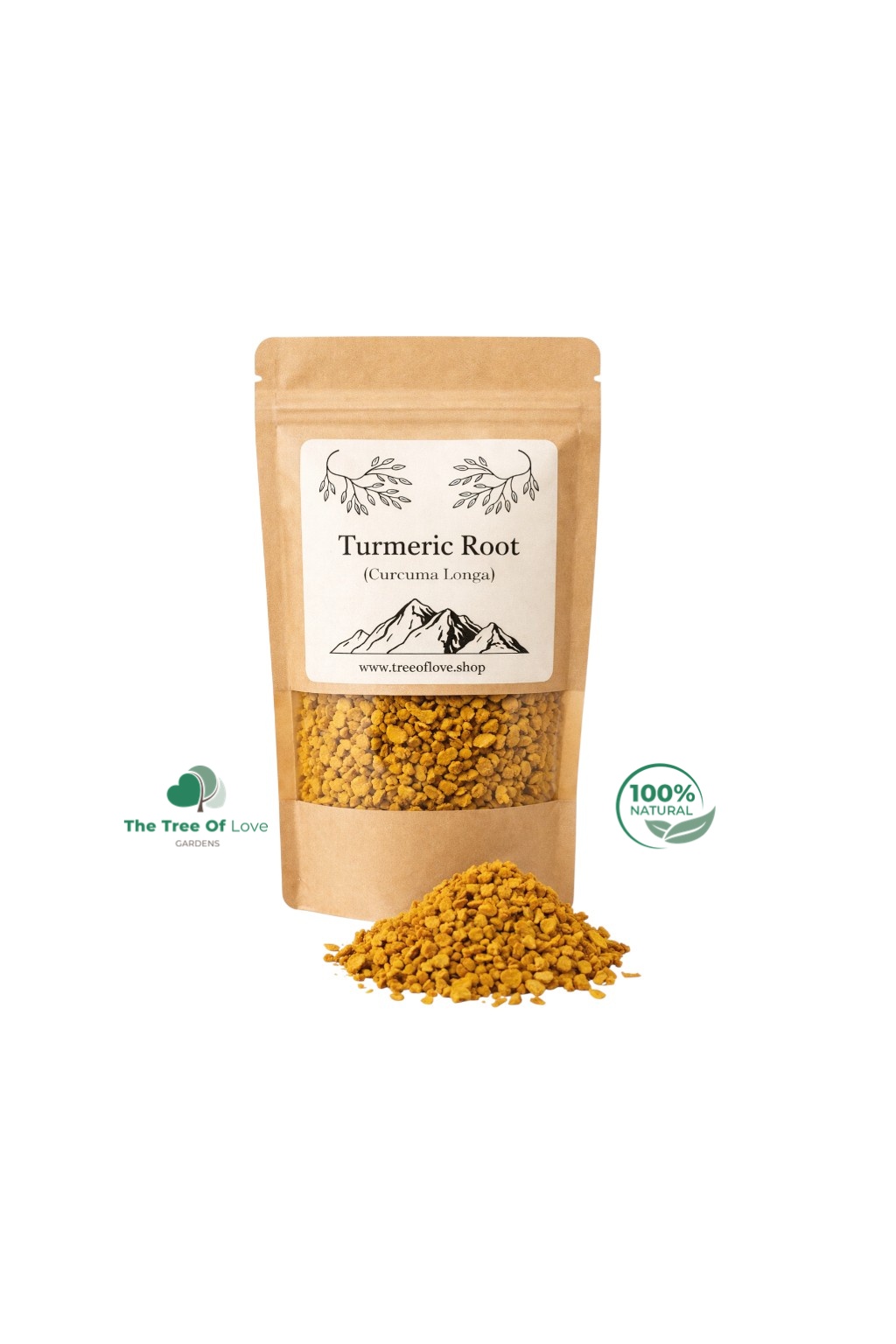Turmeric Root Cuts
